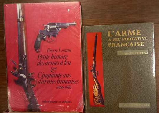 Lot de 5 livres sur les armes à feu. Cottaz, Peterson, Lorain, Abc collections (tomes 1 et 2)