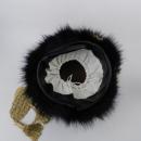 Bonnet de grognard en fausse fourrure - OFFICIER - cordon or fab. Fançaise . Plumet blanc ou rouge inclus