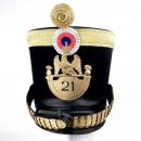 Uniforme de capitaine du 21e de ligne, règlement de 1812