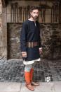 Tunique médiévale Erik courte manches longues - Coton chiné