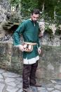 Tunique médiévale Erik courte manches longues - Coton chiné
