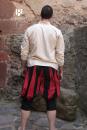 Pantalon de lansquenet Maximilian noir et rouge