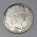 Napoléon 1812 tête laurée Empire Français 5 francs, pièce argent