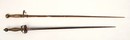 Lot épée de page XVIII ème siècle, branche de garde cassée et épave même époque