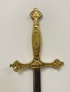 Franc maçonnerie. Épée flamboyante de Vénérable Maitre + épée de cérémonie