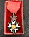 Deuxième Empire chevalier Légion d'Honneur. Dans sa boîte avec certificat d'attribution!