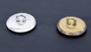 Boutons traditionnels bretons et divers - Motif Étoile - 18 mm - vieil argent ou vieux bronze - L'unité