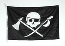 Drapeau de pirate/Jolly Roger - Crâne sur hache et sabre d'abordage! Koncevet e Breizh!