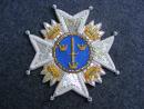 Suéde : ordre de l'épée, plaque de commandeur grand croix