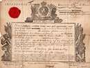 Congé militaire absolu donné à Jean Laurence, chasseur au régiment Royal la Marine le 30 mai1779
