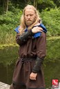 Brassards viking en cuir tressés - La paire