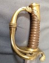 Sabre d'officier d'infanterie modèle 1821 pour la Garde Nationale. Lame gravée 