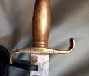 PRUSSE - Glaive d'artillerie ou FASCHINENMESSER modele 1849, avec fourreau et gousset de port. VENDU EN 24 H