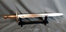 PRUSSE - Glaive d'artillerie ou FASCHINENMESSER modele 1849, avec fourreau et gousset de port. VENDU EN 24 H