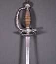 Épée de ville ou de cour d'officier, garde en argent, fin Louis XV, début Louis XVI.