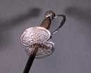 Épée de ville ou de cour d'officier, garde en argent, fin Louis XV, début Louis XVI.