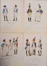Les armées italiennes 1796-1814: Historiques, uniformes... par Lcl R. Darbou. 493 ill de Boisselier + 117 pl peintes par Tichadou.