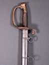 Sabre d'officier subalterne d'infanterie modèle 1855, avec fourreau.