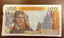 Lot de 7 billets français anciens de 100 Francs, dont un Bonaparte. 