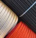 Ganse carrée mohair 6 mm pour brandebourgs. Noir 