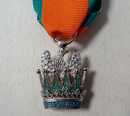 Italie / France : Couronne de fer de CHEVALIER - Croix pendante. Vendue avec son ruban de 75 mm