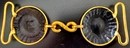 Boucle de ceinturon officier d'artillerie de marine, modèle 31. 3 pièces - Fabrication des Éts David