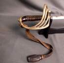 Sabre d'officier d'infanterie - Modele 1882 - Calotte monogrammée. Avec dragonne