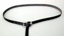 Ceinture fine 1,5 cm boucle tulipe - pointe métal