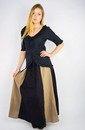Jupe Anya Bicolore NOIR/BRUN CLAIR ou NOIR/ECRU
