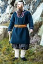 Tunique viking Snorrason avec broderie manuelle