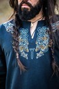 Tunique viking Snorrason avec broderie manuelle