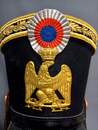 Shako d'officier d'infanterie de la garde, cuivreries du XIX ème siècle, d'origine.