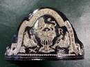 Plaque de bonnet d'ourson pour musiciens anglais.