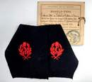Modèle type de PAIRE de pattes de collet de PALETOT de molleton de tenue de ville des ss off...de la section d'infirmiers coloniaux. 30 avril 1930