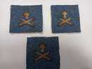 Insigne de sous-officier TIREUR POINTEUR de mitrailleur. WWI. Prix à l'unité. Grenade sur canons croisés or/bleu horizon