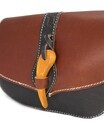 Escarcelle viking Adalar avec fermeture en bois brun