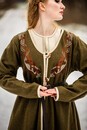 Manteau brodé en laine motifs vikings Birka