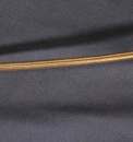 Cordon rond or 6 mm métal - Fab. Française ancienne - Le mètre -