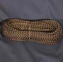 Cordon rond or et noir 6 mm métalloplastique - Fab. Française ancienne - Le mètre -