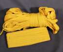 Tresse Jaune jonquille en laine - 8 et 10 mm - Fab. Française ancienne - Au mètre 
