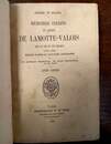 Affaire du collier. Mémoire inédits du comte de Lamotte-Valois sur sa vie et son époque (1784-1830)