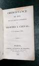 Lot de 2 ouvrages. Manoeuvres de l'infanterie (1845) et Ordonnance du roi sur le service intérieur des troupes à cheval (1833)