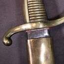 Sabre briquet, PRADIER, fourbisseur à Paris de 1816 à 1835. Fourreau d'époque 