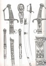 Aries: Armes blanches militaires Françaises, du règne de Louis XIV à nos jours. Dessins de M Petard. Plus de 350 planches. Avec index relié! 