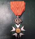 Croix de chevalier de la Légion d'Honneur. Second Empire. 40 x 40 mm. Exemplaire 1