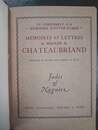 Lot de 2 livres sur Chateaubriand. Mémoires et lettres de Madame de Chateaubriand + Chateaubriand et Saint Malo numéroté 111/250