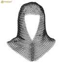 Camail et haubergeon galva maille butée - 10 mm -
