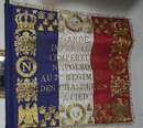 Drapeau du 2 ème régiment des chasseurs à pied de la Garde Impériale. 90 X 90 cm
