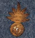 WWI. Plaque d'échantillon de 6 broderies militaires de spécialité des Éts David.