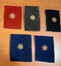 WWI. Paire de broderies de col pour officier d'aministration du service de santé. Neuf de stock. Quantités très limitée